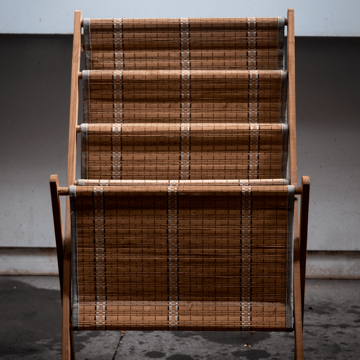 Colonial Reader – Antique Burma Teak Magazine Rack | RARA Studio