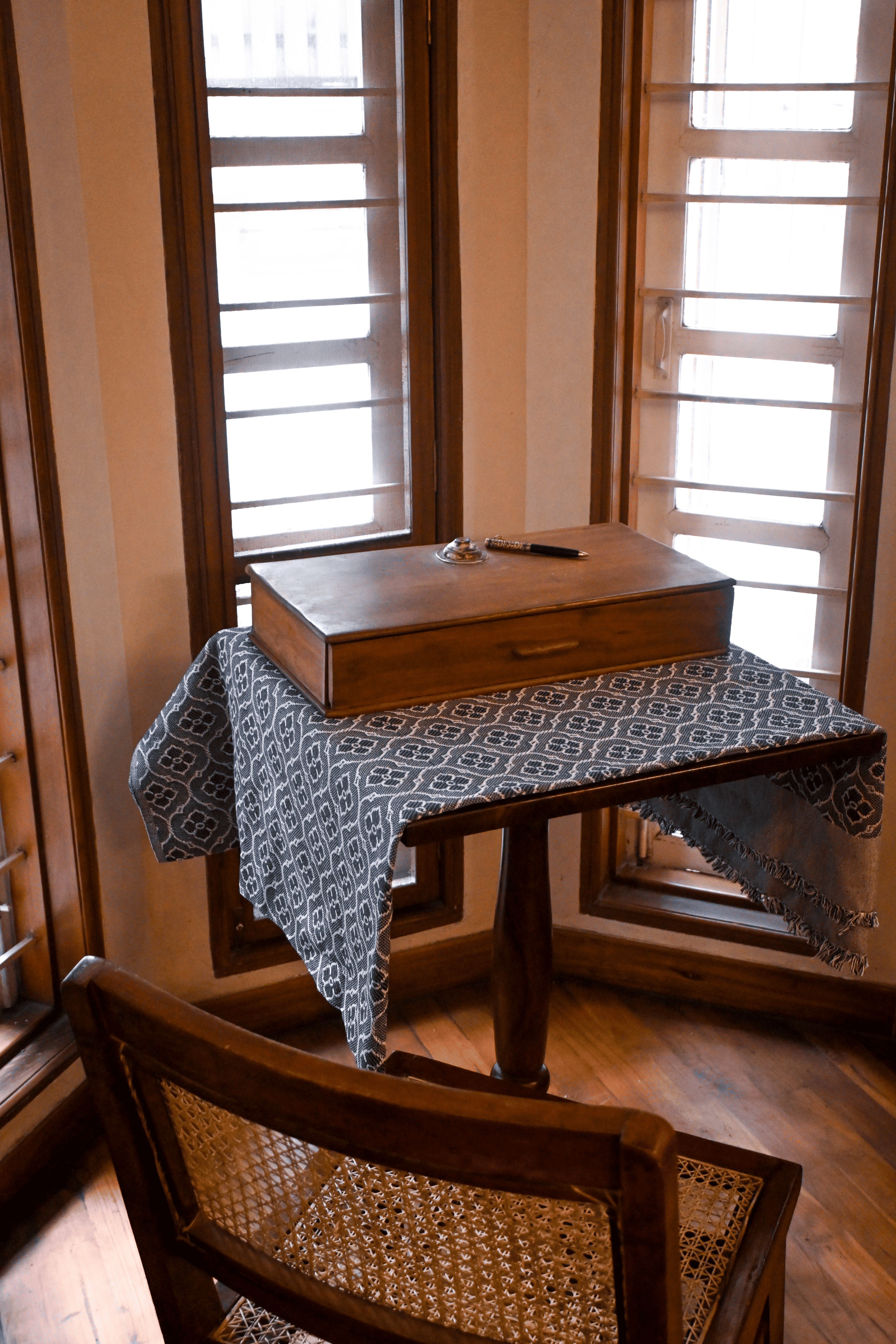 The Scribe's Drawer – Colonial-Era Teak Writing Drawer