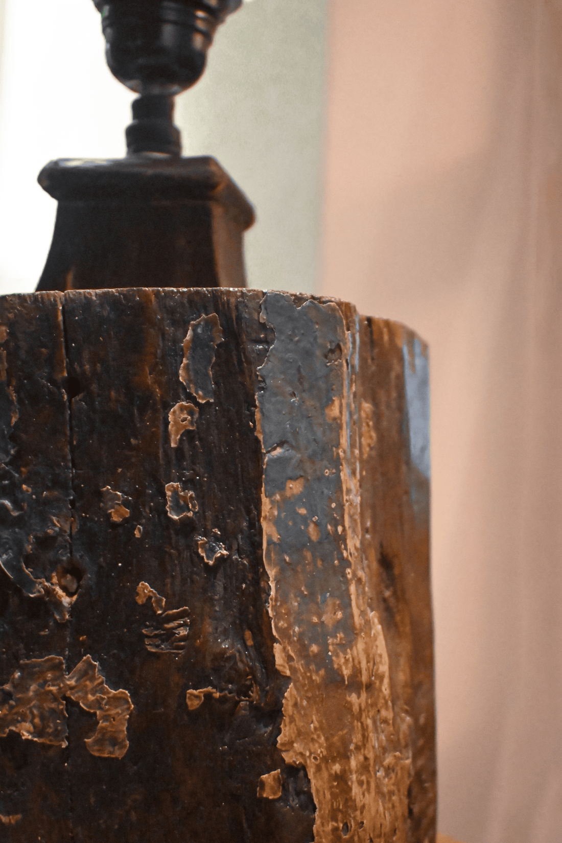 Wildflower Lamp – Tree Trunk and Flower Glass Table Lamp