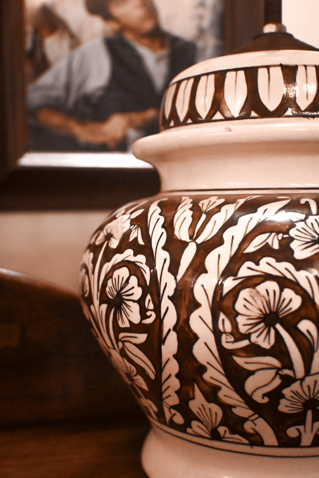 Shadow Song - Leather Shade Table Lamp