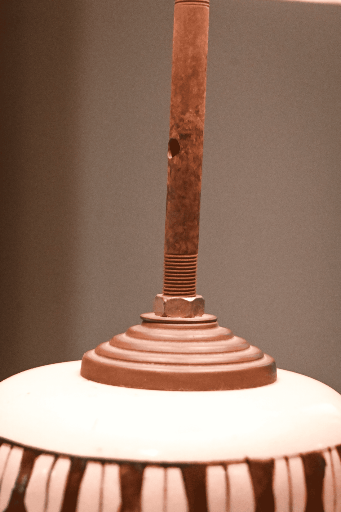 Shadow Song - Leather Shade Table Lamp