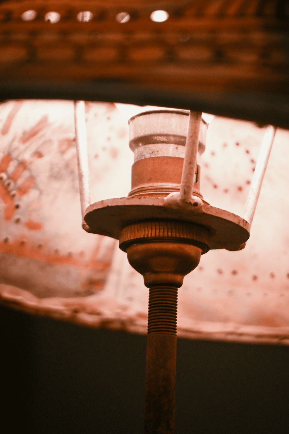 Shadow Song - Leather Shade Table Lamp