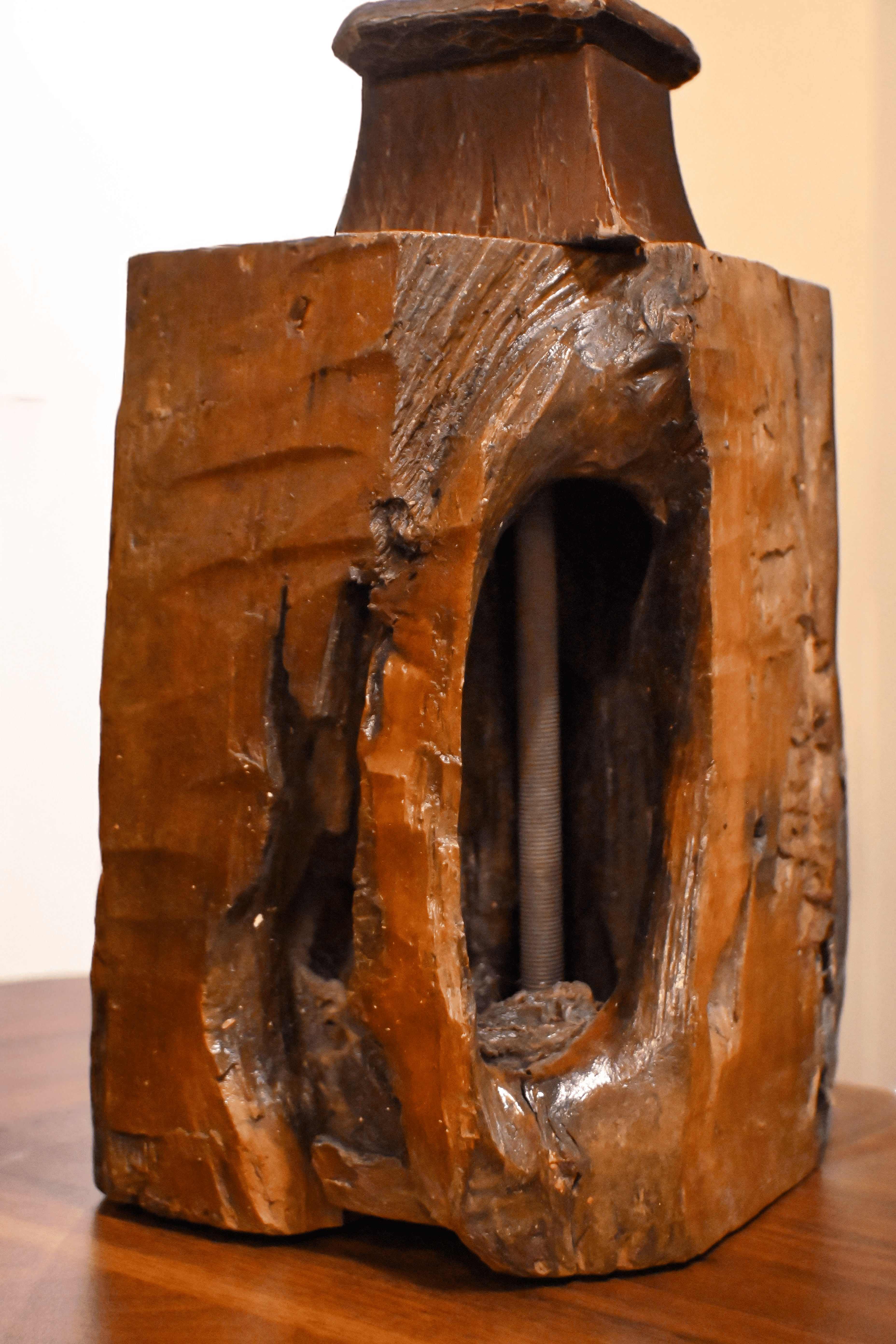 Wildflower Lamp – Tree Trunk and Flower Glass Table Lamp