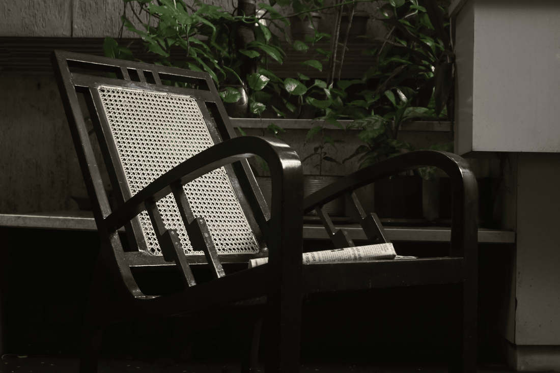 Woven Whispers – Old-Growth Teak Cane Armchairs (Pair)