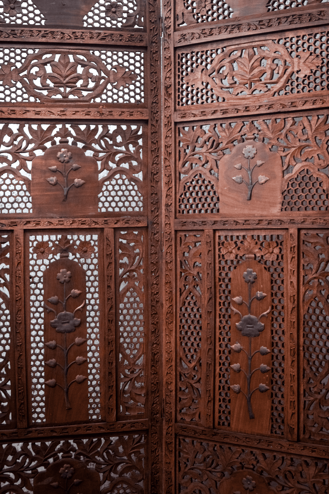Brasswood Divide - Kashmiri Partition Panel (Walnut)