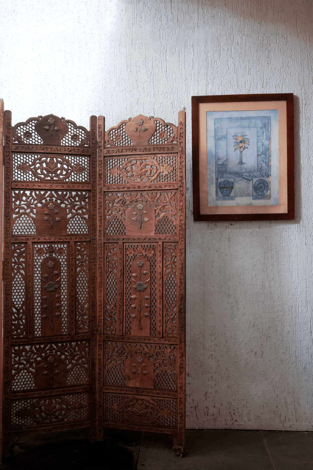 Brasswood Divide - Kashmiri Partition Panel (Walnut)