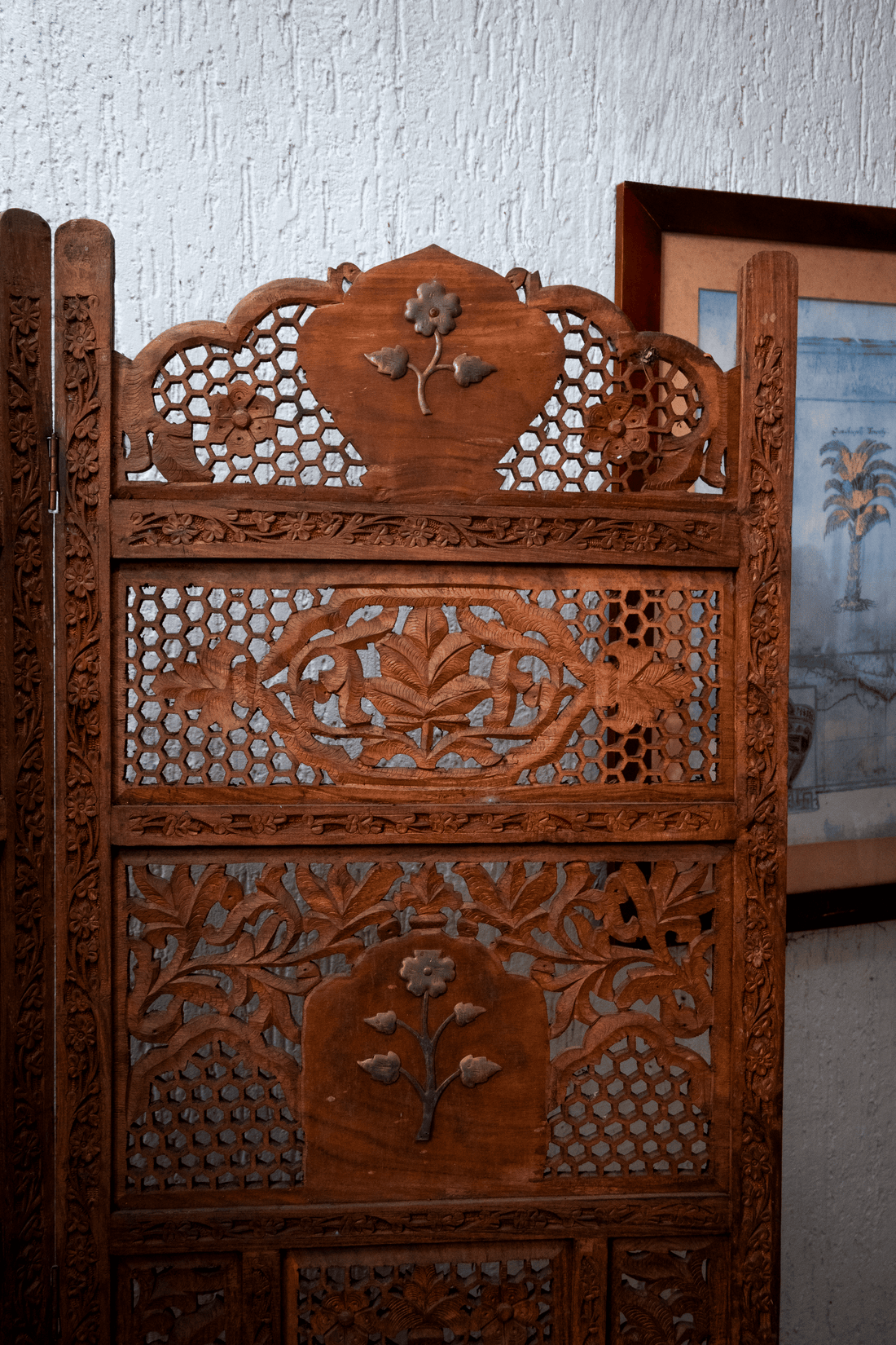 Brasswood Divide - Kashmiri Partition Panel (Walnut)
