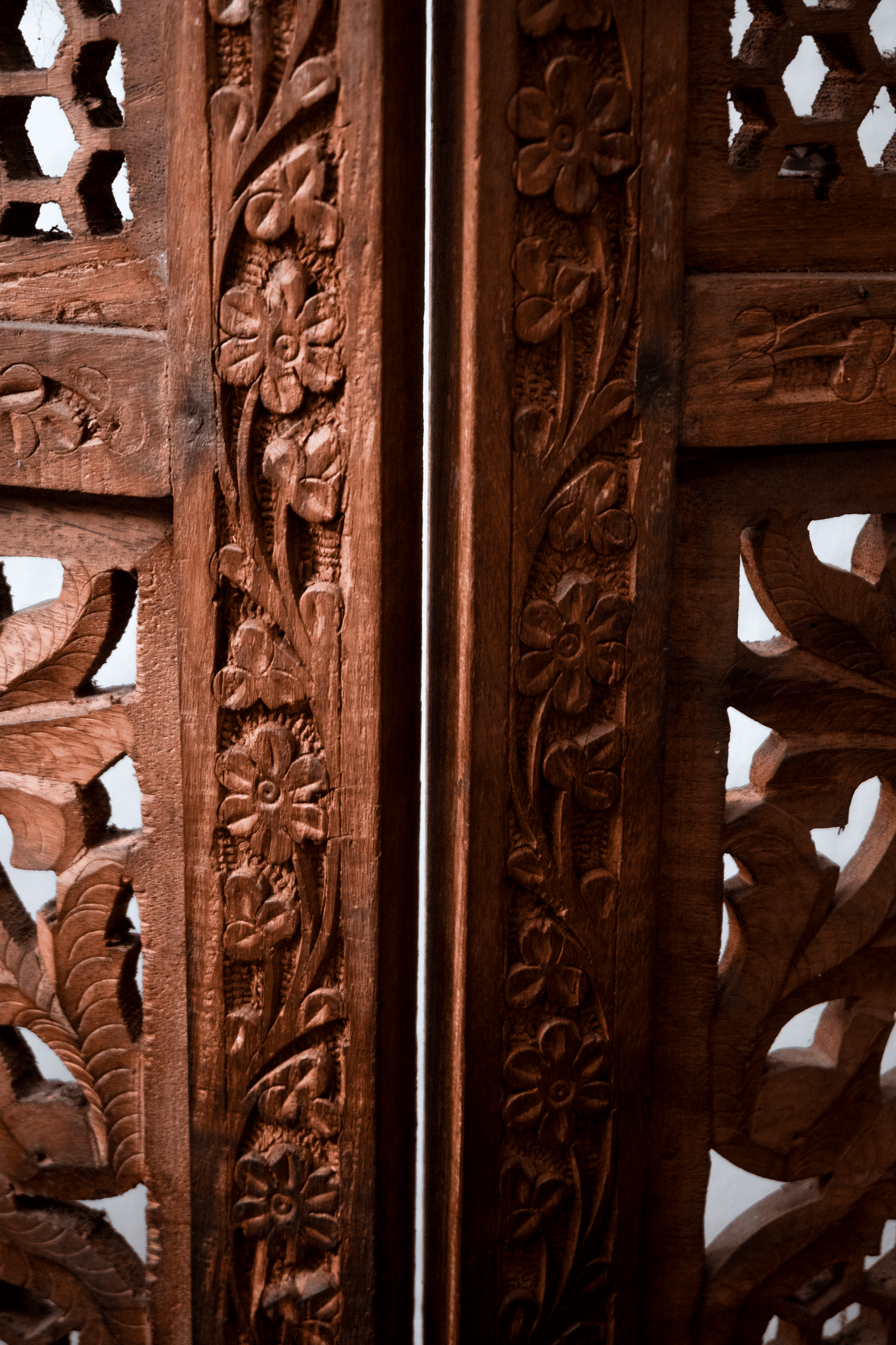 Brasswood Divide - Kashmiri Partition Panel (Walnut)