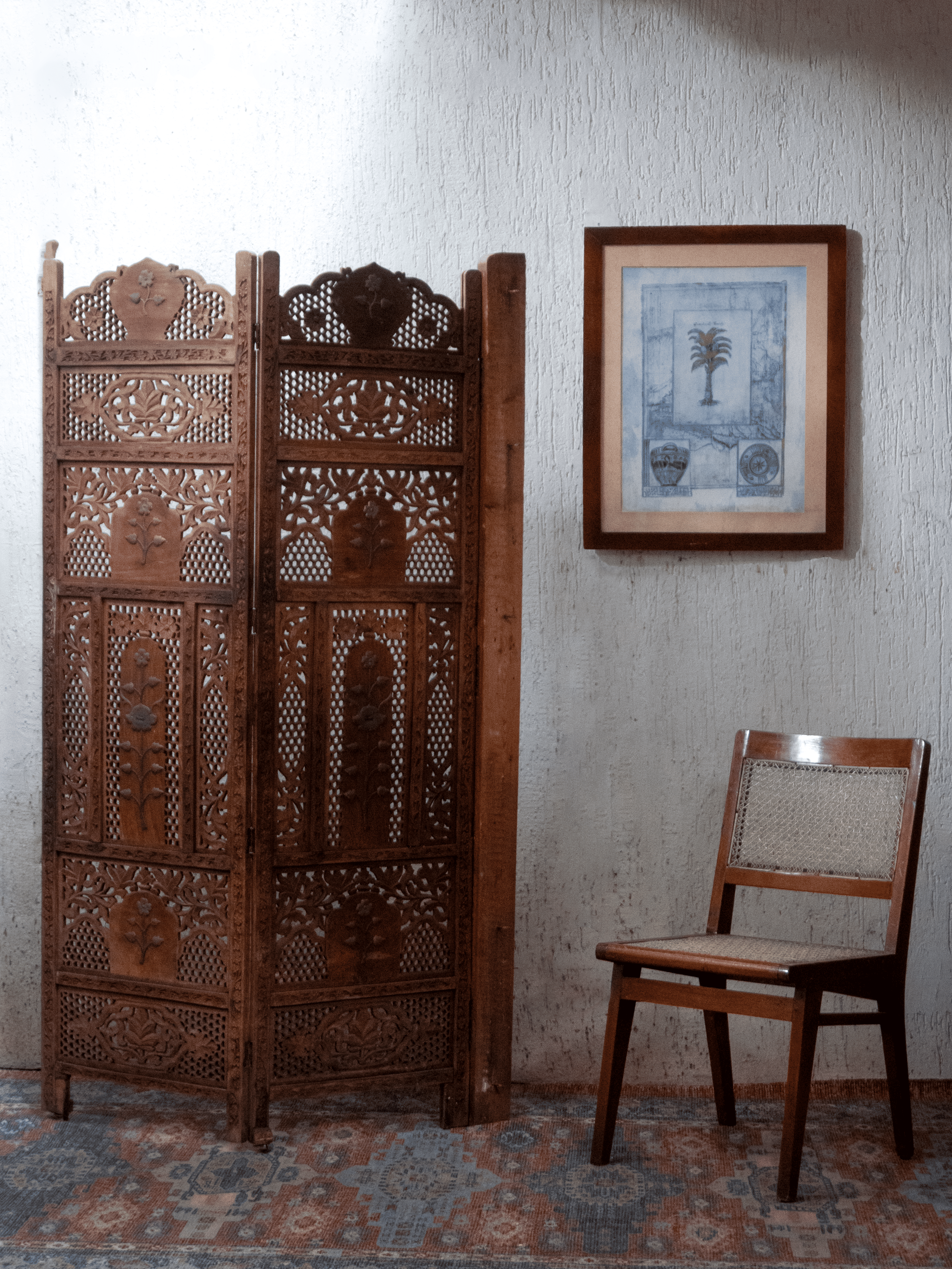 Brasswood Divide - Kashmiri Partition Panel (Walnut)