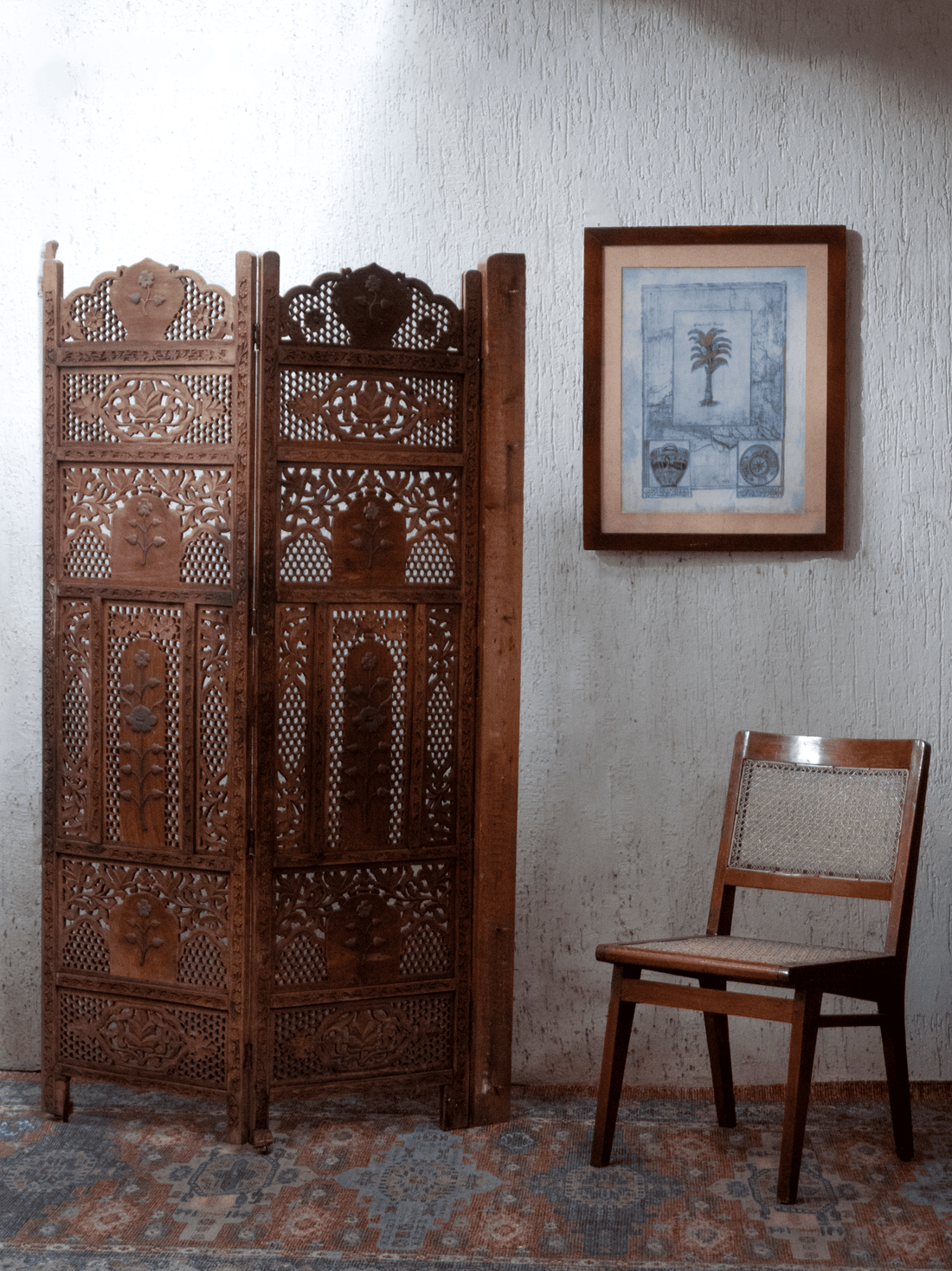 Brasswood Divide - Kashmiri Partition Panel (Walnut)