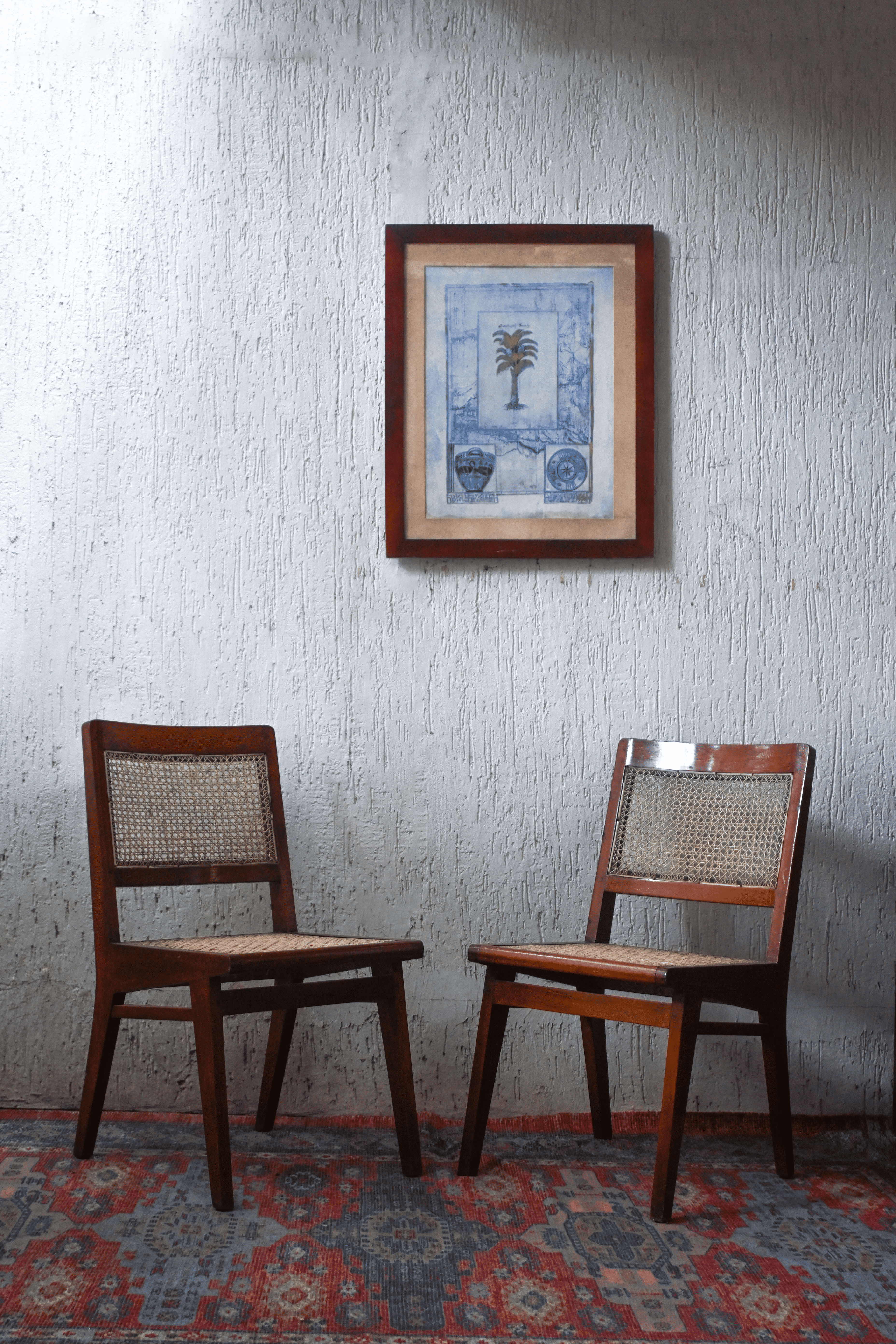 Calcutta Cane No.12 – Old-Growth Teak Cane Chairs (Set of 4)