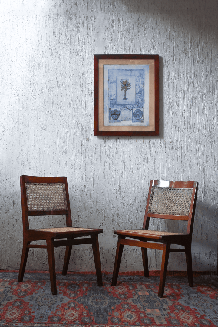 Calcutta Cane No.12 – Old-Growth Teak Cane Chairs (Set of 4)