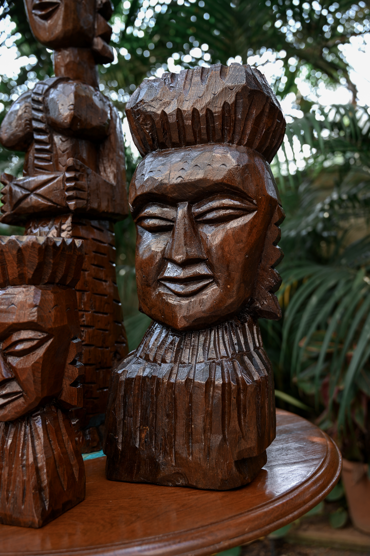 A Family of Five Hand-Carved Ritual Figures