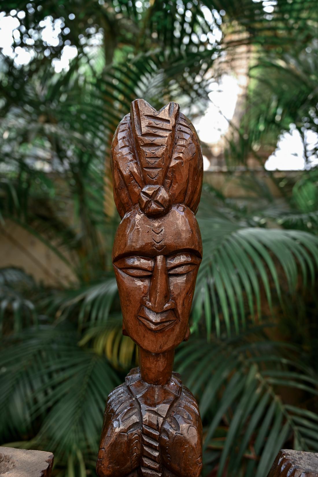 A Family of Five Hand-Carved Ritual Figures