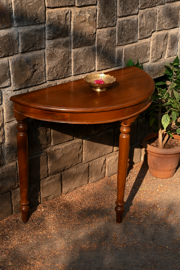 DEMILUNE HALF-MOON CONSOLE TABLE