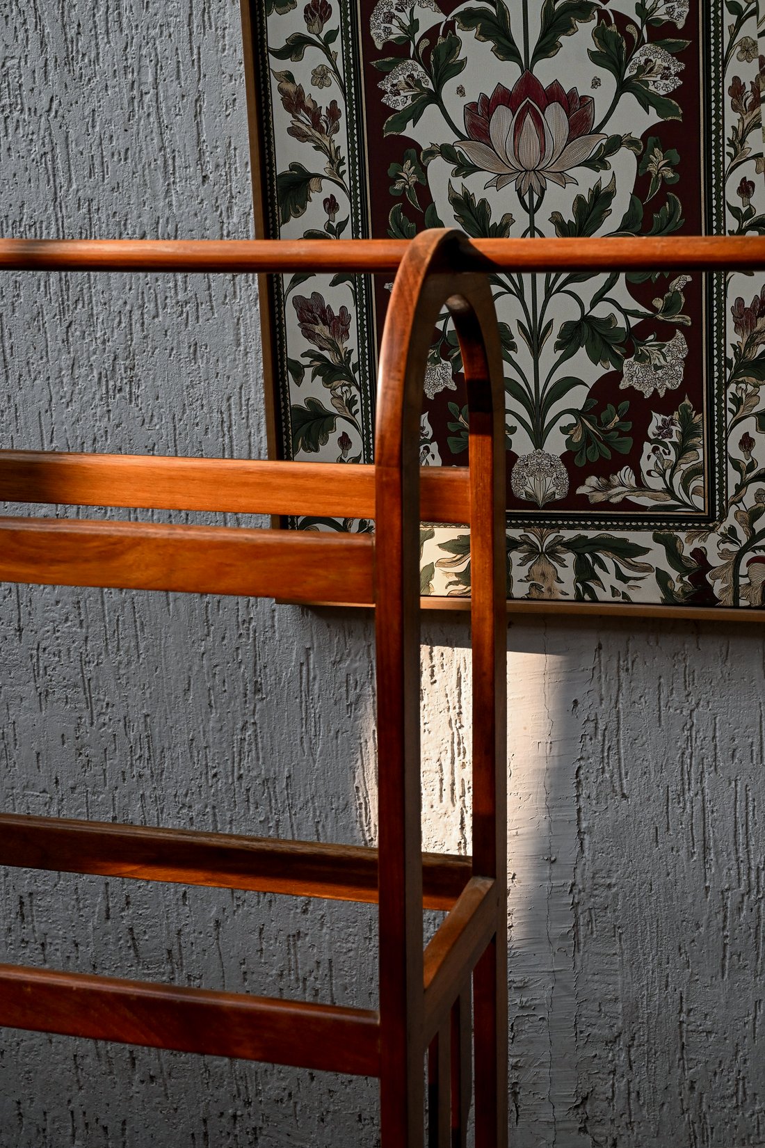 Ritual Wash Anglo-Indian Solid Teak Washstand / Towel Rack
